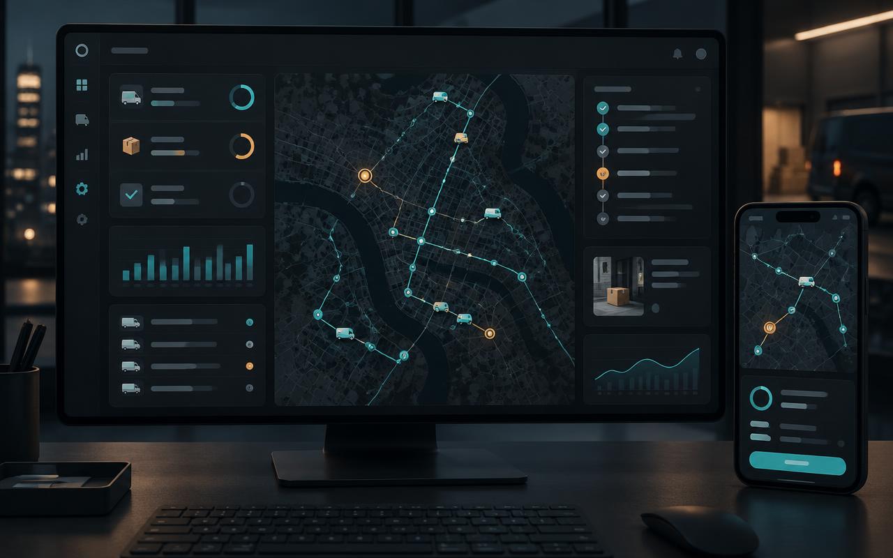 Octalog last-mile delivery management and live routing dashboard